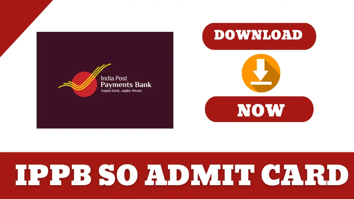 IPPB SO Admit Card 2025