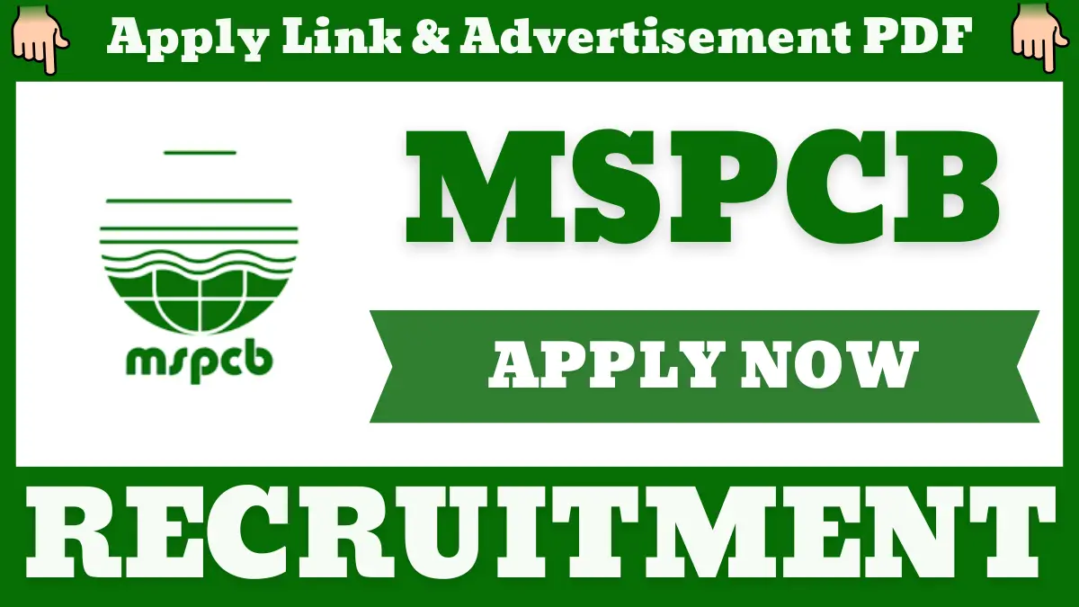 MSPCB Recruitment 2025